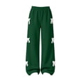 thumbnail image 7 of Edvintorg Girls Sweatpants Cute Bow Knot Elastic Waisted Loose Jogger Solid Color Wide Leg Casual Workout Pant with Pocket Girls Fashion Size 5-15, 7 of 7