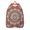 Folk Style Manda, variant on Vintage Donut School Backpack, Sweet Candy and Doughnut Pattern Casual Daypack Comfortable Carrying Travel Bag for Students
