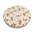 thumbnail image 6 of Uemuo Cute Dog Pattern Round Bar Stool Seat Covers Washable Stool Cushion Slipcover Elastic Bar Chair Covers-12 inch, 6 of 7
