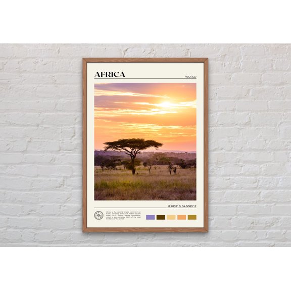 Africa Photography Poster, World Travel Wall Art Print
