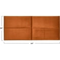 thumbnail image 3 of ZXNYH NoSom Sound Reducing Four Panel Velvet Upholstered Headboard, Terracotta, King, 3 of 8