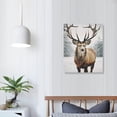 thumbnail image 4 of JRXY Winter Decor Gallery Wall Art Prints, Christmas Wall Art, Deer Print Reindeer Print, Scandinavian Poster Nordic Decor Picture 2, 4 of 5