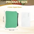thumbnail image 2 of Uxcell Canvas Coin Purse, Small Coin Purse with Zipper Portable Change Pouch Holder Travel Storage Organizer 5x3 in & Apple Green-Fitting for ( Change Coins/ID Card/Jewelry Keys/Cosmatic), 2 of 7
