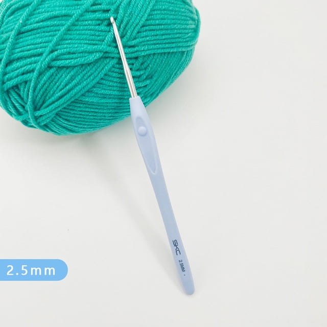 BUYISI 1Pcs Knitting Tool Sweater Needle Soft Handle Crochet Color Handle Sweater Diy Craft Scarf Sewing Needles Knitting 2.5Mm