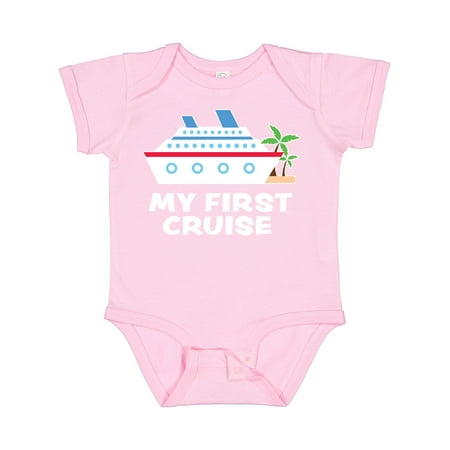 

Inktastic My First Cruise with Cruise Ship and Palm Trees Gift Baby Boy or Baby Girl Bodysuit