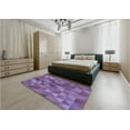 thumbnail image 5 of Ahgly Company Machine Washable Indoor Square Transitional Purple Area Rugs, 8' Square, 5 of 7