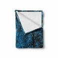 thumbnail image 2 of Woodland Soft Flannel Fleece Throw Blanket, September Afternoon in Woodland Autumn Nature Picture Print, Cozy Plush for Indoor and Outdoor Use, 60" x 80", Blue Black, by Ambesonne, 2 of 6