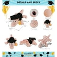 thumbnail image 2 of DolliBu Pink Alligator Large Graduation Plush Toy - Super Soft Graduation Stuffed Animal Dress Up with Gown and Cap with Tassel - Cute Congratulatory Graduation Gift - 17 Inches, 2 of 6