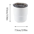 thumbnail image 3 of 245ml Stainless Steel Mini Coffee Mug Double Walled Cup, Small Insulated Espresso Cup for Office Home Outdoor, Portable Thermal Drinking Cup for Cafe Use, 3 of 6
