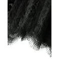 thumbnail image 4 of Jkerther  Women Lace Half Slip Skirt Pleated Skirt Flowy Y2K Floral Ruffled Lace Trim Long Slip Skirts Extender Underskirt, 4 of 8