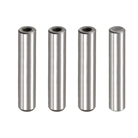 

M6 Internal Thread Dowel Pin 4 Pack 12x60mm Chamfering Flat Carbon Steel Cylindrical Pin