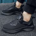 thumbnail image 6 of Men's Grey Breathable Mesh Casual Sneakers, Lightweight Walking Shoes with Cushioned Sole for Everyday Wear, Work, and Travel, 6 of 9