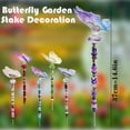 thumbnail image 3 of DIY Butterfly Garden Stakes Kit Fairy Wand Beaded Garden Stakes Kit Fairy Garden Kit Decorative Garden Stakes Fairy Garden Accessories Outdoor, 3 of 4
