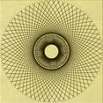 thumbnail image 1 of Ahgly Company Tapis d'Intérieur Lavable en Machine Carré Transitionnel Jaune Soleil, 7 Pieds Carré, 1 of 7