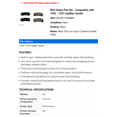 thumbnail image 2 of Rear Brake Pad Set - Compatible with 1992 - 1997 Cadillac Seville 1993 1994 1995 1996, 2 of 2