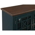 thumbnail image 6 of Martin Svensson Home Palisades Small Spaces 38" TV Stand Blue with Coffee Walnut Top, 6 of 7