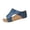 Blue, variant on Women's Platform Wedge Sandals Cork Wedges Heels Slip on Platform Slides Sandals Comfortable Open Toe Casual & Dressy 2026 Summer Beach Shoes Coffee 5.5 Wide