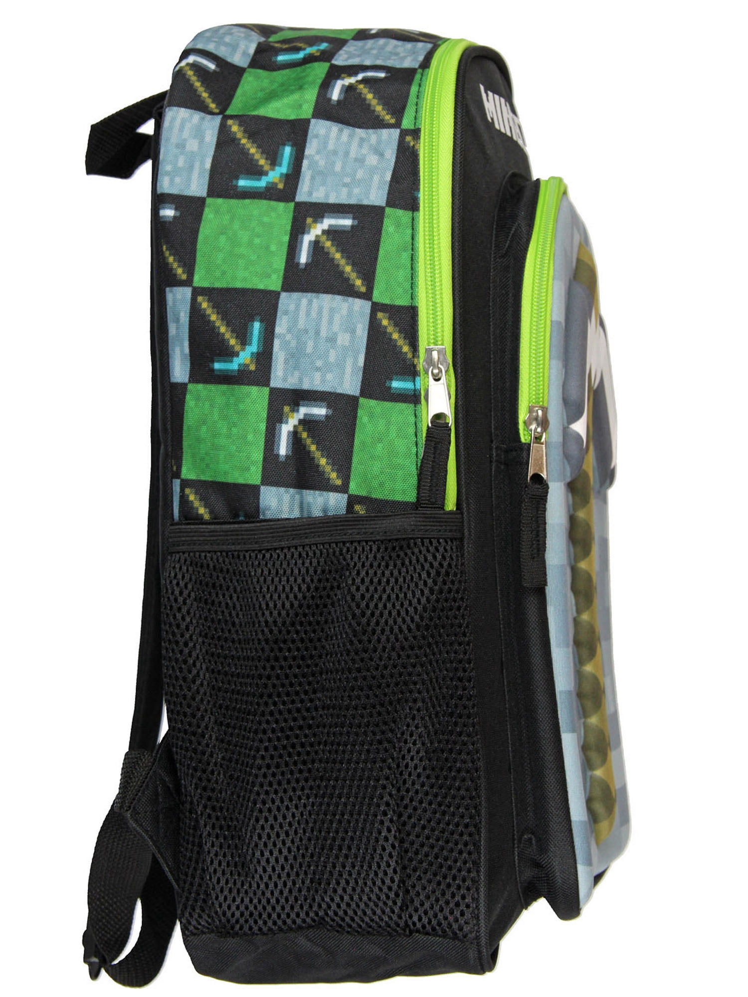 Minecraft Backpack 16" 3D Molded Pickaxe  Bag