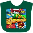 thumbnail image 3 of Inktastic I'm One Comic Book Boys or Girls Baby Bib, 3 of 4