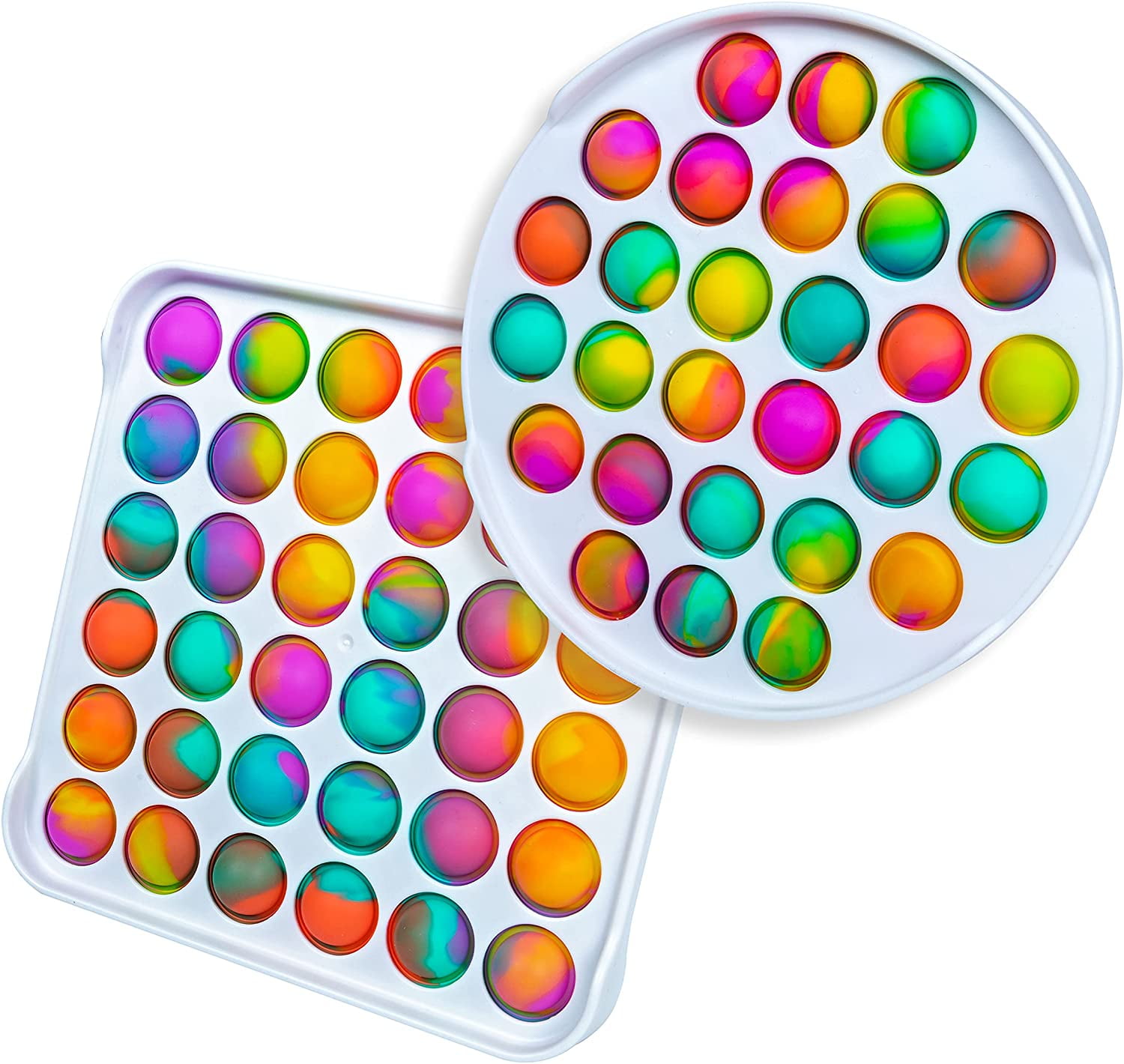 Pop Fidget S Pack AntiAnxiety Stress Relief Tie Dye Push Pop Bubble