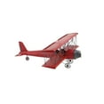 thumbnail image 6 of DecMode Vitange Metal Hanging Red Airplane Wall Décor, 28"W x 11"H, 6 of 11
