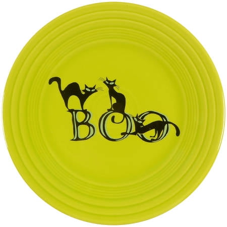 Open Box Homer Laughlin Fiesta Trio of Boo Cats Luncheon Plate 11182750