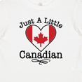 thumbnail image 4 of Inktastic Just a Little Canadian Flag Heart Boys or Girls Baby T-Shirt, 4 of 5