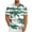 Green, variant on SGFCWSX Mens Hawaiian Shirt Short Sleeve Button Down, Palm Tree Print Breathable Lightweight Summer Beach Party Casual Wear Blue Size 2XL