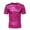 Hot Pink#01, variant on Handshe Men's Holographic T Shirt Short Sleeve Round Neck Shiny Party Clubwear Tank Top