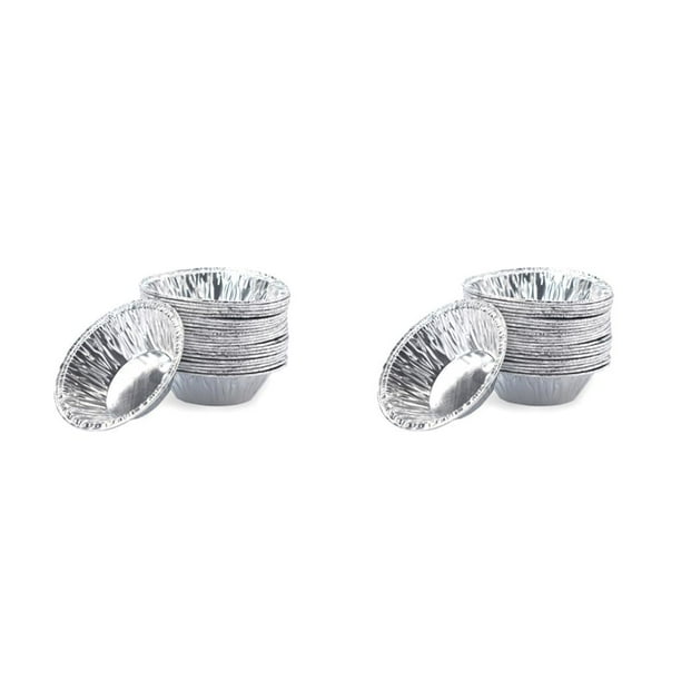 Molde para tarta de huevo Yuarrent 100 moldes de Aluminio 7x4x2cm 2Conjunto