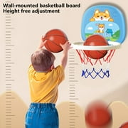 Chmadoxn Adjustable Indoor Hanging Basketball Hoop for Toddlers 1-3 Years - Baby Basketball Stand with Soft Foam Ball, Home Play Toy for Boys & Girls, Motor Skills Development & Early Sports Fun