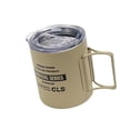 thumbnail image 4 of Taza de camping de metal aislada al vacío Colamx con tapa y asa plegable Caqui 320 ml, 4 of 8