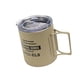 thumbnail image 4 of Taza de camping, taza de camping, taza de café con aislamiento de metal, taza portátil reutilizable para exteriores Caqui, 4 of 9