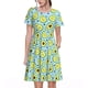 thumbnail image 1 of Disketp Avocado and Hearts para Vestido de Manga Corta para Mujeres, Vestidos de Verano para Mujeres, Casual y Holgado para la Playa, 1 of 6