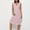 Pink, variant on Ayolanni Black Women's Holiday Party Dresses V-Neck Striped Sleeveless Midi Dresses Girl Dresses L