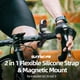 thumbnail image 5 of Advancent Correa de silicona 360 Go con soporte magnético, banda multifuncional, correa para la palma de la mano, etc. Ciclismo, 5 of 6