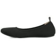 thumbnail image 2 of Journee Womens Jersie Knit Foldable Round Toe Slip On Dress Flats, Widths Available, 2 of 8