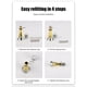 thumbnail image 3 of Portacarretes Mango Balance 48mm para Shimano Daiwa Spinning Wheel (Oro), 3 of 4