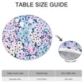 thumbnail image 6 of 44in Round Tablecloth with Elastic Edge, Waterproof Fitted Table Cover for 36-44" Tables, Boho Theme Polyester Reusable Table Cloths Wipe Clean for Picnic, Dining, Outdoor Use and Party Decor, 6 of 7