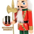 thumbnail image 2 of Christmas Wooden Cartoon Soldier Nutcracker Adorn Desktop Creative Wood Puppet Ornament, 2 of 8