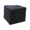 thumbnail image 4 of 7 Pieces Microfiber Cleaning Cloth Dishtowels Fast Drying Dishcloth Cleaning Rag Black, 4 of 8