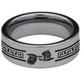 thumbnail image 4 of Ancient Wolf and Raven Tungsten Carbide Ring, 4 of 9
