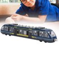 thumbnail image 4 of Juguetes educativos para niños, simulación de aleación, modelo de tren, coche de juguete, regalo de cumpleaños para niños (azul), 4 of 11