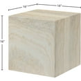 thumbnail image 3 of Meridian Furniture Piazza Travertine Finish Concrete Indoor/Outdoor End Table, 3 of 7