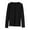 Black, variant on Mens Thermal Underwear Tops, Fleece Lined Long Sleeve Shirt Lightweight Base Layer Undershirt