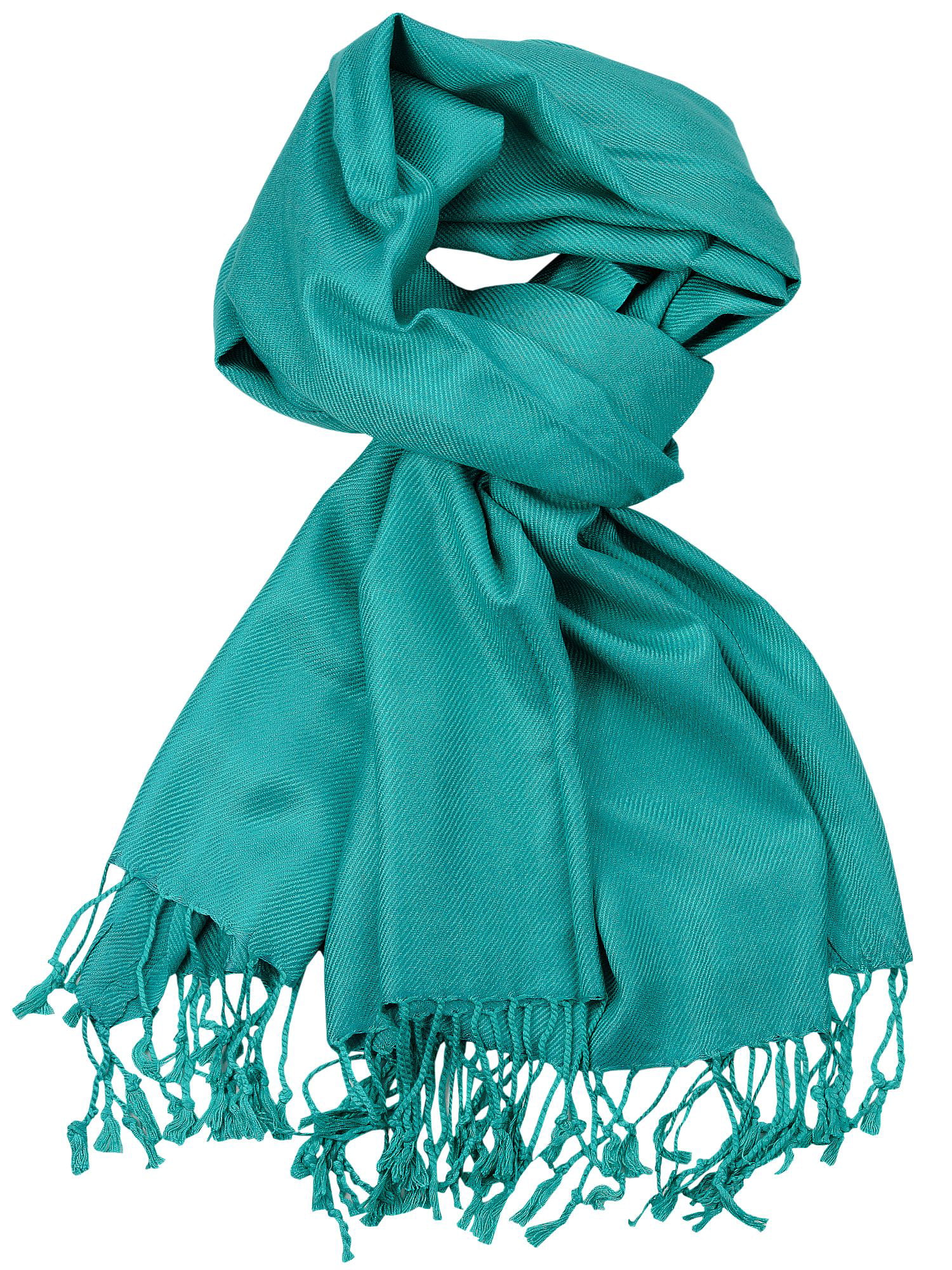 TEAL GREEN GRADUATED TWO TONE BEAUTIFULLY SOFT SILK BLEND SCARF OR PASHMINA 