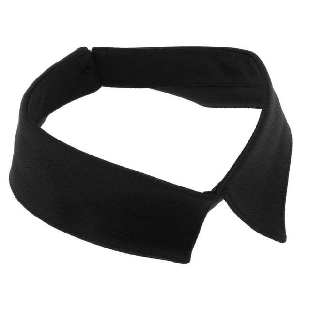 de Imitación Suave, Solapa Desmontable, es Falsos Falsos, Cuello con Cierre Frontal , Negro BLESIY Cuello falso de gasa para mujer