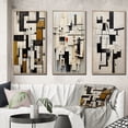 thumbnail image 1 of Designart "Urban Groove Garden Abstract Geometrics V" Modern Geometric Framed Wall Art Set Of 3 - Black Abstract Frame Gallery Set For Office Decor, 1 of 6