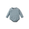 thumbnail image 1 of Kmbangi Barboteuse en Coton pour Bébé Manches Longues Col Rond Couleur Unie avec Poche, 1 of 9
