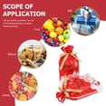 thumbnail image 3 of CIMAXIC christmas 10PCS Xmas Ribbon Drawstring Bag Practical Xmas Candy Gift Bag Small Gift Pouch,6.69"X4.72"X0.02", 3 of 5